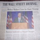 BIDEN MAKES CASE TO OUST TRUMP - WALL STREET JOURNAL Front Page Aug 21 2000