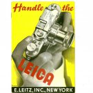 HANDLE THE LEICA - Reproduction of 1938 Booklet Cover Ernst Leitz New York