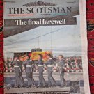 THE SCOTSMAN NEWSPAPER QUEEN ELIZABETH II  Last Day in Scotland Sept 14  2022