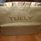 TULLY Gift Shopping Bag Sack - Size 13 x 16 x 4 3/4 - Gold