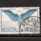 SWITZERLAND air mail airpost Grilled - Used Scott C10a