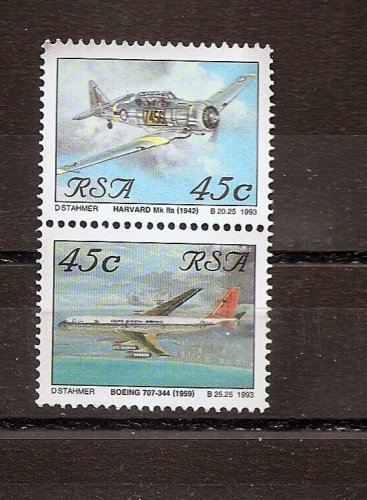 SOUTH AFRICA - Aircraft- Scott 849t,y  SG 798, 803 - 1993 Used