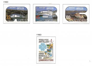 NETHERLANDS ANTILLES Tourism + World Communications Scott 489-92