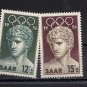 SAAR Melbourne Olympic Games 1956 Scott B109-10 Michel 371-2