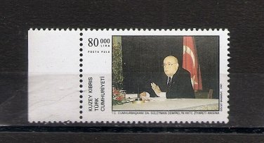 TURKISH CYPRUS 1997 Suleyman Demirmel Scott 437 Fine MNH