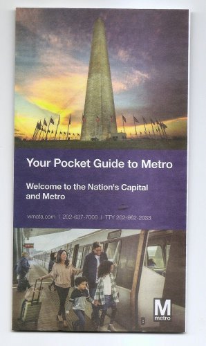 WASHINGTON DC WMATA "YOUR POCKET GUIDE TO METRO" 2023 Subway guide and map