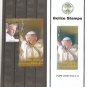 BELIZE Pope John Paul II  2005 Scott 1186 MNH + Philatelic Bureau Brochure