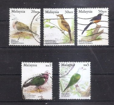 MALAYSIA  Birds - 2005 - Short set  Fine used Scott 1224 31 SG 1264 71