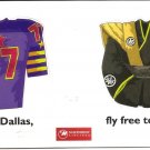 NORTHWEST AIRLINES Singapore Postcard for Dallas to Tokyo Flight 2000