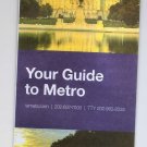 WASHINGTON DC USA SUBWAY WMATA YOUR GUIDE TO METRO MAP 7-2024 edition