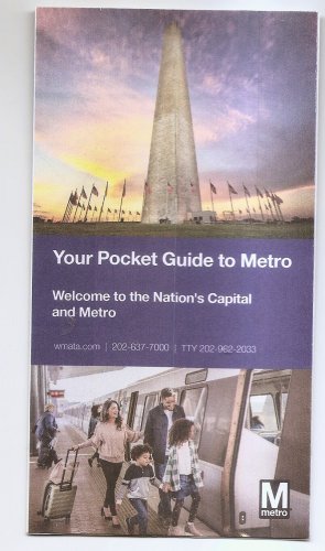 WASHINGTON DC WMATA "YOUR POCKET GUIDE TO METRO" 2024 Subway guide and map