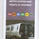 WASHINGTON DC USA Subway WMATA METRORAIL LARGE PRINT POCKET GUIDE 2017