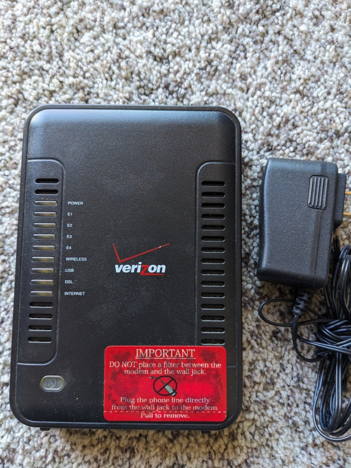 Verizon Westell A90-750015-07 ADSL2 + Wireless Gateway Modem Router Model 7500
