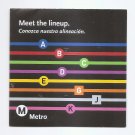 LOS ANGELES California USA METRO Pocket Map and Line Guide September 2025