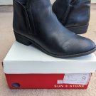 Sun + Stone Womens Cadeep Black Casual Ankle Booties Shoes Size 9 w/BOX Sun + Stone Womens Cadeep Black Casual Ankle Booties Shoes Size 9 w/BOX