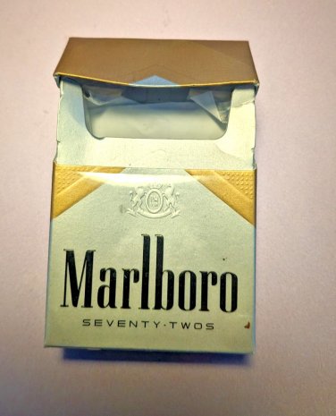 EMPTY Cigarette Box Collectible MARLBORO SEVENTY TWOS 72s V Good Condition