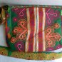 Large Multi-Color ARTISAN EMBROIDERY HANDBAG  Ethnic Tribal Fabric     (#2a)
