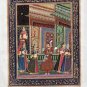 MIDDLE EASTERN MINIATURE PAINTING on SILK Finely Detailed Court Scene