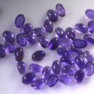 Amethyst loose Stone 1 Pieces 4 x 6 mm Oval Purple cabochon Gemstone