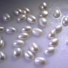 Pearl loose Stone 1 Pieces 5 x 7 mm Oval White cabochon Gemstone