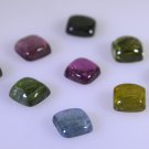 Tourmaline loose Stone 1 Pieces 4 x 4 mm Princess Multi cabochon Gemstone