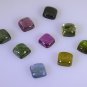 Tourmaline loose Stone 1 Pieces 4 x 4 mm Princess Multi cabochon Gemstone