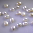 Pearl loose Stone 1 Pieces 4 x 6 mm Pear White cabochon Gemstone