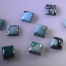 Turquoise loose Stone 1 Pieces 6 x 6 mm Princess multi cabochon Gemstone