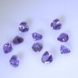 Amethyst loose Stone 1 Pieces 6 x 6 mm Heart Purple faceted Gemstone