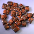 Turquoise  manmade loose Stone 1 Pieces 6 x 8 mm Princess multi cabochon Gemsto