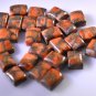 Turquoise manmade loose Stone 1 Pieces 6 x 8 mm Princess multi cabochon Gemsto