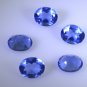 synthetic cubic zirconia Blue shappire cz loose gemstones 1 Pieces 8 x 10 mm Ova