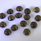 Smoky Quartz loose Stone 1 Pieces 8 x 8 mm Round Brown cabochon Gemstone