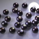 gray pearl loose Stone 1 Pieces 6 x 6 mm Round Gray cabochon Gemstone