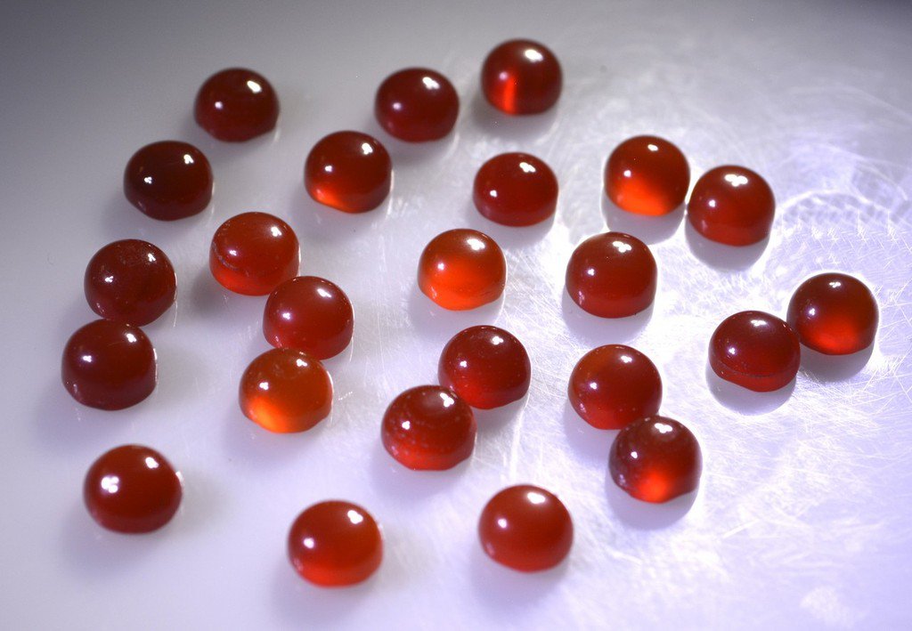 Red onyx loose Stone 1 Pieces 6 x 6 mm Round Red cabochon Gemstone