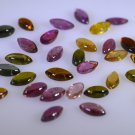 Tourmaline loose Stone 1 Pieces 3 x 6 mm Marquise Multi cabochon Gemstone