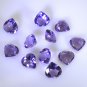 Amethyst loose Stone 1 Pieces 10 x 10 mm Heart Purple faceted Gemstone
