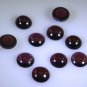 Garnet loose Stone 1 Pieces 8 x 8 mm Round Red cabochon Gemstone