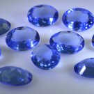 synthetic cubic zirconia Blue shappire cz loose gemstones 1 Pieces 12 x 10 mm Ov