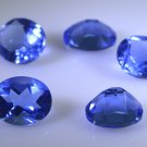 synthetic cubic zirconia Blue shappire cz loose gemstones 1 Pieces 10 x 12 mm Ov