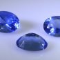 synthetic cubic zirconia Blue shappire cz loose gemstones 1 Pieces 10 x 14 mm Ov