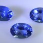 synthetic cubic zirconia Blue shappire cz loose gemstones 1 Pieces 10 x 14 mm Ov