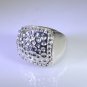 clean-cut Silver Fashion Women Jewelry Gems Ring SRTMP7-3