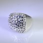 clean-cut Silver Fashion Women Jewelry Gems Ring SRTMP7-3