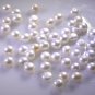 Pearl loose Stone 1 Pieces 4 x 4 mm Round White cabochon Gemstone