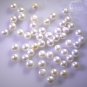 Pearl loose Stone 1 Pieces 4 x 4 mm Round White cabochon Gemstone