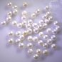 Pearl loose Stone 1 Pieces 4 x 4 mm Round White cabochon Gemstone