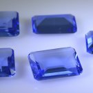 synthetic cubic zirconia Blue shappire cz loose gemstones 1 Pieces 12 x 16 mm Em