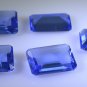 synthetic cubic zirconia Blue shappire cz loose gemstones 1 Pieces 12 x 16 mm Em