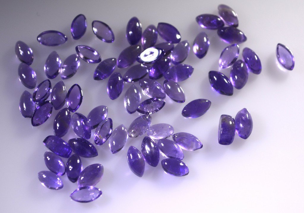 Amethyst loose Stone 1 Pieces 3 x 6 mm Marquise Purple cabochon Gemstone